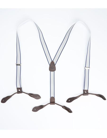 Smalle blauwe bretels 1942 Hunting Braces blue - Pike Brothers