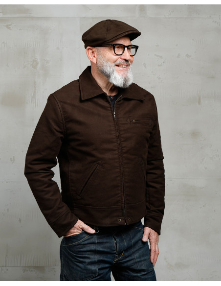 Blouson 1932 Roadster Jacket Moleskin Soil - Pike Brothers