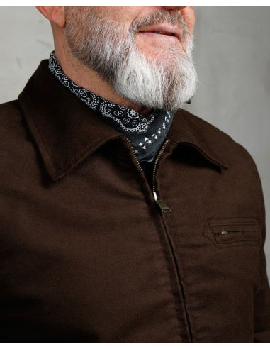 Blouson 1932 Roadster Jacket Moleskin Soil -...