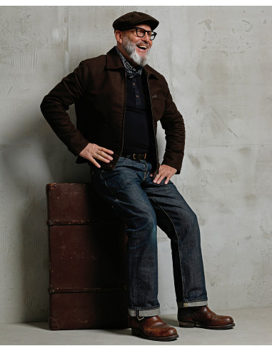 Blouson 1932 Roadster Jacket Moleskin Soil -...