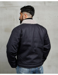 Dekjack USN 1944 N1 Deck Jacket Elephant Skin Asphalt -... 2