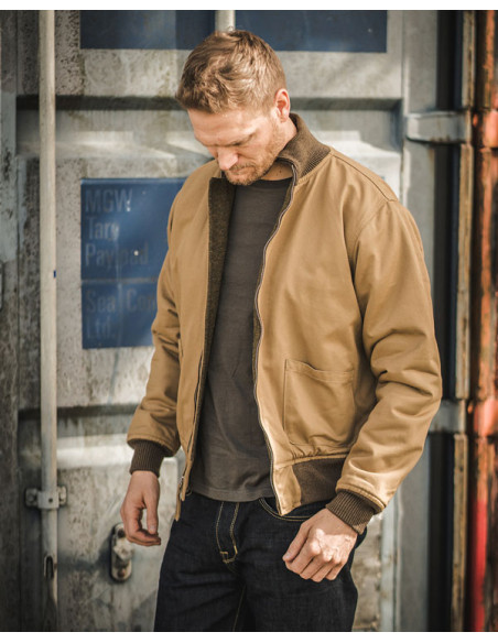 1st Model Tanker Jacket — 1941 Tanker Jacket Khaki Pike Brothers
