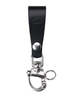 Schlüsselanhänger Leder Schwarz – 1965 Key Hanger black –...