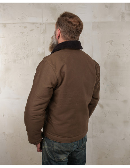 Veste de pont USN 1944 N1 Deck Jacket waxed khaki Pike Brothers