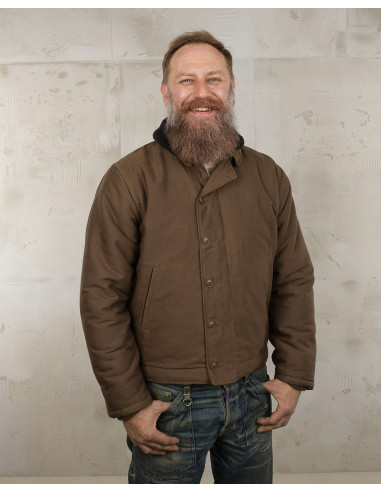 Veste de pont USN 1944 N1 Deck Jacket waxed...