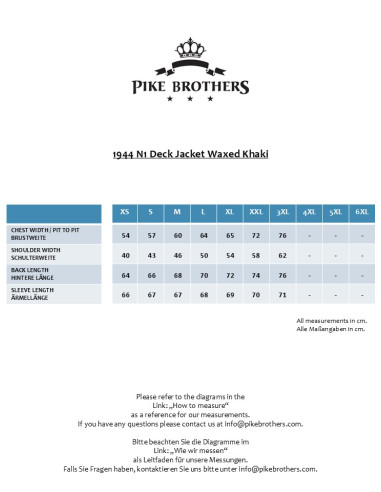 Veste de pont USN 1944 N1 Deck Jacket waxed...