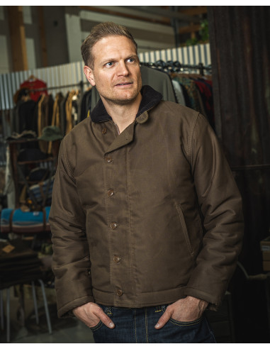 Veste de pont USN 1944 N1 Deck Jacket waxed...