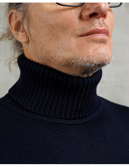 Rollkragenpullover dunkelblau - 1923 Turtle Neck Dark Navy Pike Brothers