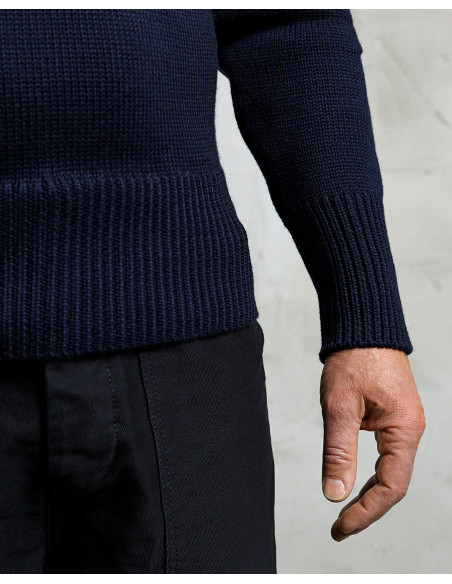 Dark navy turtleneck sweater - 1923 Turtle Neck Dark Navy Pike Brothers
