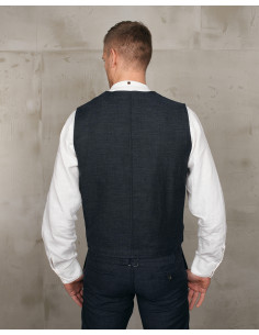 1937 Roamer Vest Owen Blue - Pike Brothers 2