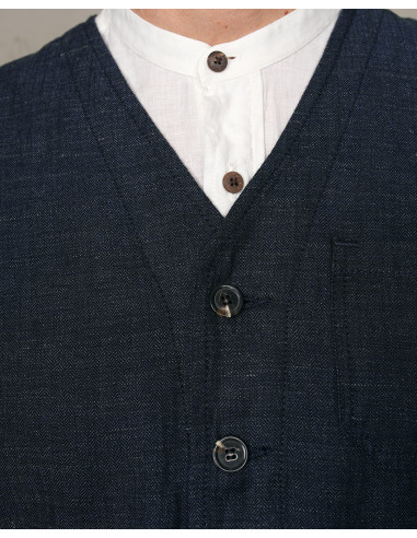 1937 Roamer Vest Owen Blue - Pike Brothers