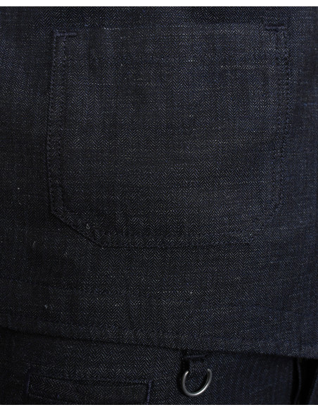 1937 Roamer Vest Owen Blue - Pike Brothers