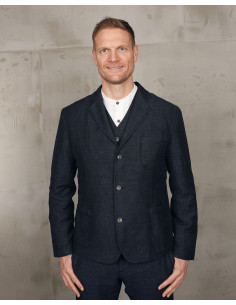 Jas 1927 Harvester Jacket Owen Blue - Pike Brothers