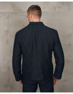Jas 1927 Harvester Jacket Owen Blue - Pike Brothers 2