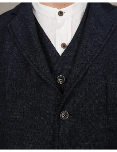1927 Harvester Jacket Owen Blue - Pike Brothers