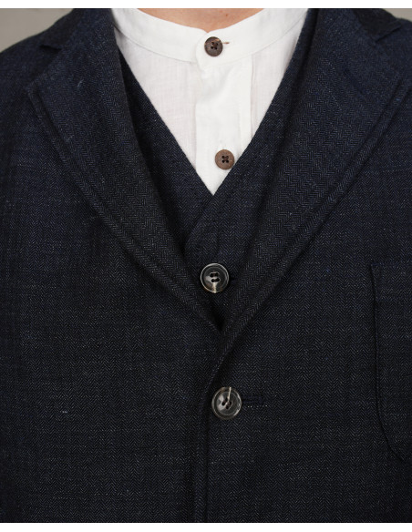 1927 Harvester Jacket Owen Blue - Pike Brothers
