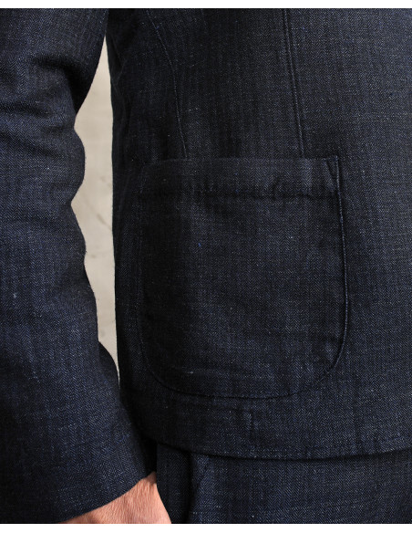 Veste 1927 Harvester Jacket Owen Blue - Pike Brothers