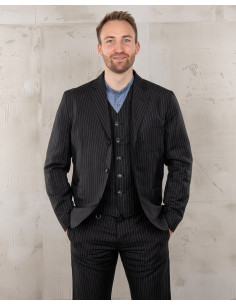 Veste 1927 Harvester Jacket Chicago Black - Pike Brothers