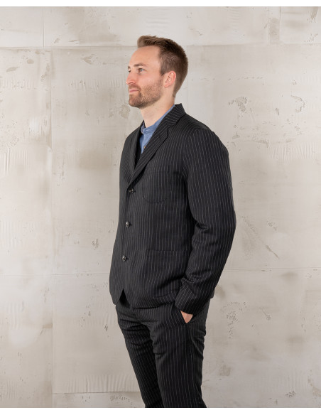 Veste 1927 Harvester Jacket Chicago Black - Pike Brothers