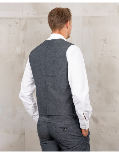 Gilet 1937 Roamer Vest smoke grey - Pike Brothers