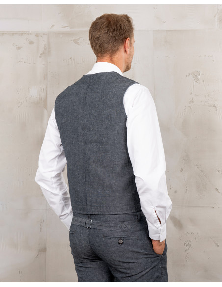 Gilet 1937 Roamer Vest smoke grey - Pike Brothers