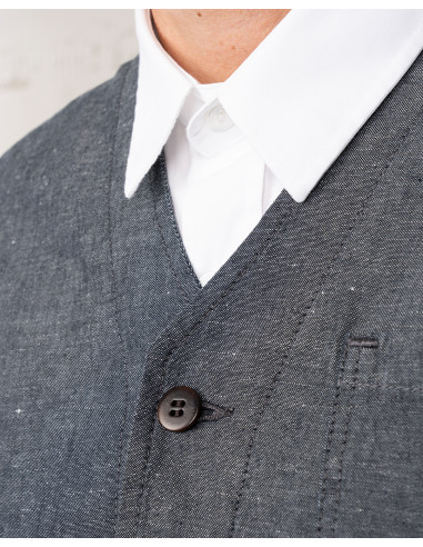 Gilet 1937 Roamer Vest smoke grey - Pike Brothers