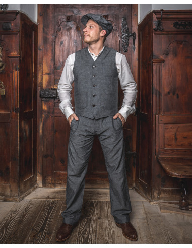 Gilet 1937 Roamer Vest smoke grey - Pike Brothers