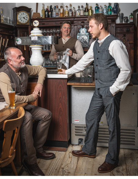 Gilet 1937 Roamer Vest smoke grey - Pike Brothers