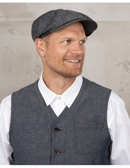 Mütze 1928 Newsboy Cap smoke grey – Pike Brothers