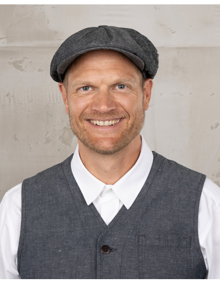 1928 Newsboy Cap smoke grey – Pike Brothers