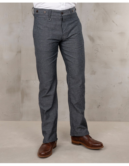 Sommerhose Leinen/Baumwolle 1942 Hunting Pant smoke grey – Pike Brothers