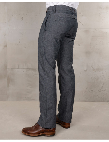 Sommerhose Leinen/Baumwolle 1942 Hunting Pant smoke grey – Pike Brothers
