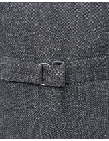Gilet coton lin gris 1905 Hauler Vest smoke...