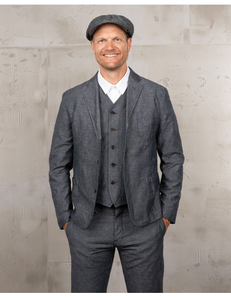 1927 Harvester Jacket Smoke Grey - Pike Brothers