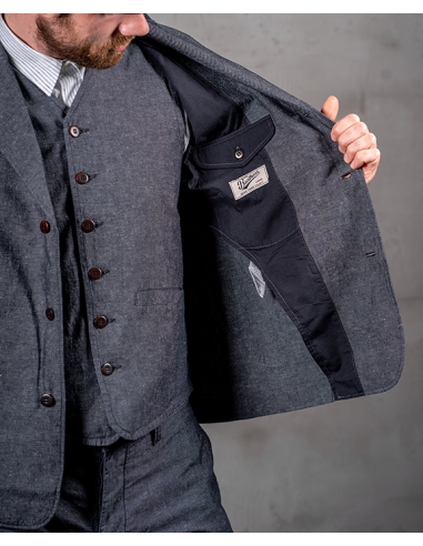 Veste 1927 Harvester Jacket Smoke Grey - Pike...