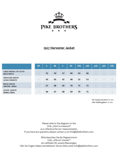 Veste 1927 Harvester Jacket Smoke Grey - Pike Brothers