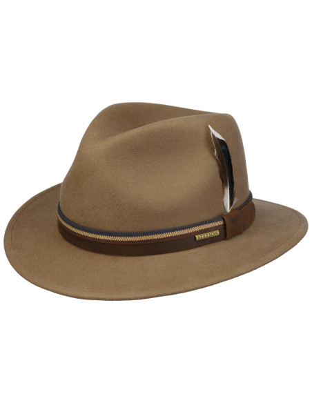 Chapeau feutre beige Traveller Woolfelt - Stetson