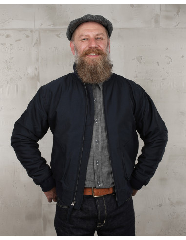 Blouson USN 1942 Deck Zip Jacket dark blue -...