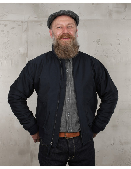 Jacke USN 1942 Deck Zip Jacket dunkelblau - Pike Brothers
