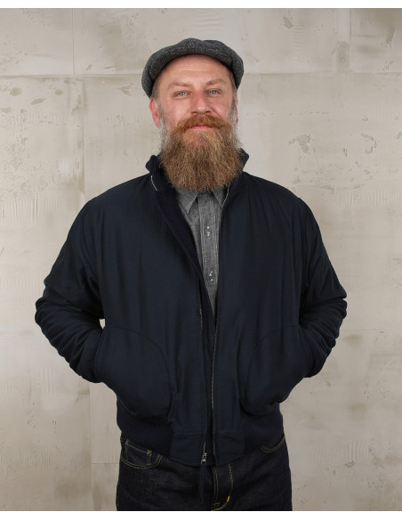 Blouson USN 1942 Deck Zip Jacket dark blue - Pike Brothers