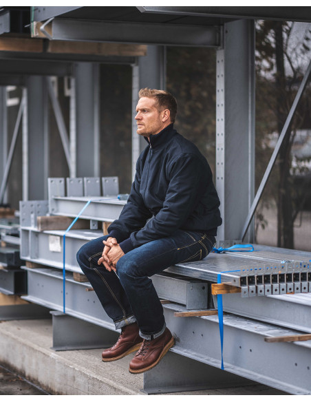 Blouson USN 1942 Deck Zip Jacket dark blue - Pike Brothers