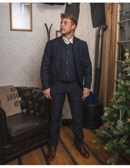 Broek 1947 Harvester Trousers Owen Blue – Pike Brothers