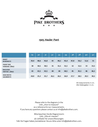 Pantalon 1905 Hauler Pant Alameda - Pike Brothers