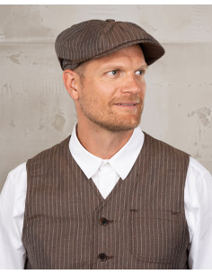 1928 Newsboy Cap Alameda Brown - Pike Brothers