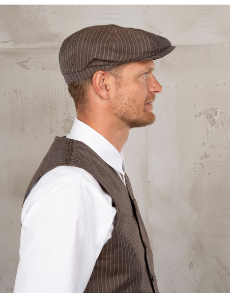 Casquette 1928 Newsboy Cap Alameda Brown - Pike Brothers