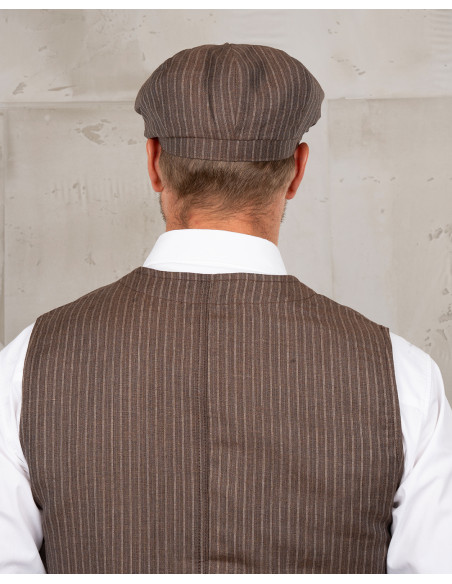 Casquette 1928 Newsboy Cap Alameda Brown - Pike Brothers