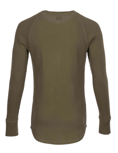 T-Shirt Henley Waffle OD - 1936 Waffle Shirt...