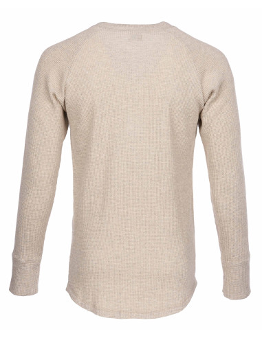 T-Shirt Henley Gaufré Ecru - 1936 Waffle Shirt...