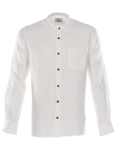 Chemise col mao 100% lin blanche - 1923 Buccanoy Shirt... 2