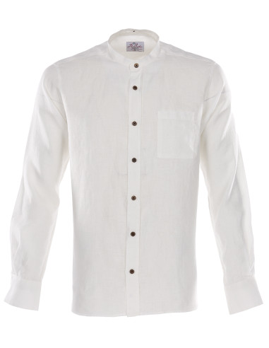 Chemise col mao 100% lin blanche - 1923...